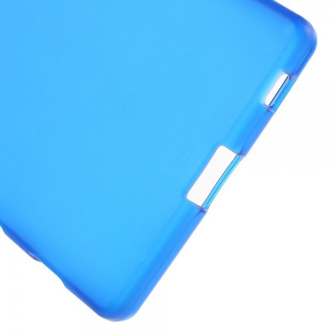 Sony Xperia Z5/Z5 Dual Mattes, elastisches Plastik Case - blau