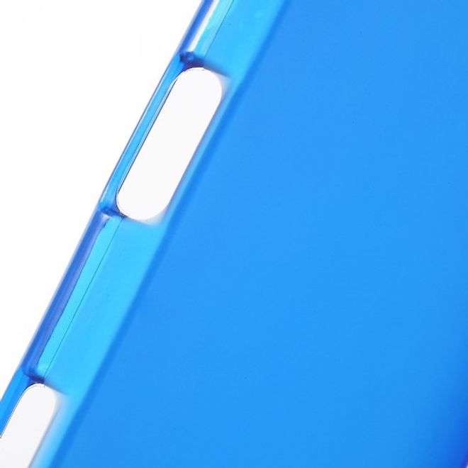Sony Xperia Z5/Z5 Dual Mattes, elastisches Plastik Case - blau