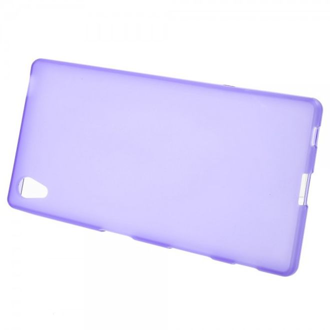Sony Xperia Z5/Z5 Dual Mattes, elastisches Plastik Case - purpur