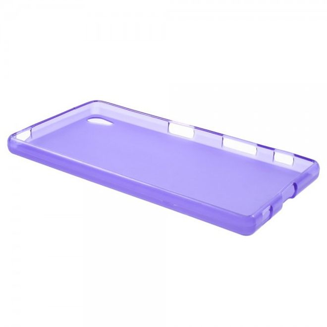 Sony Xperia Z5/Z5 Dual Mattes, elastisches Plastik Case - purpur