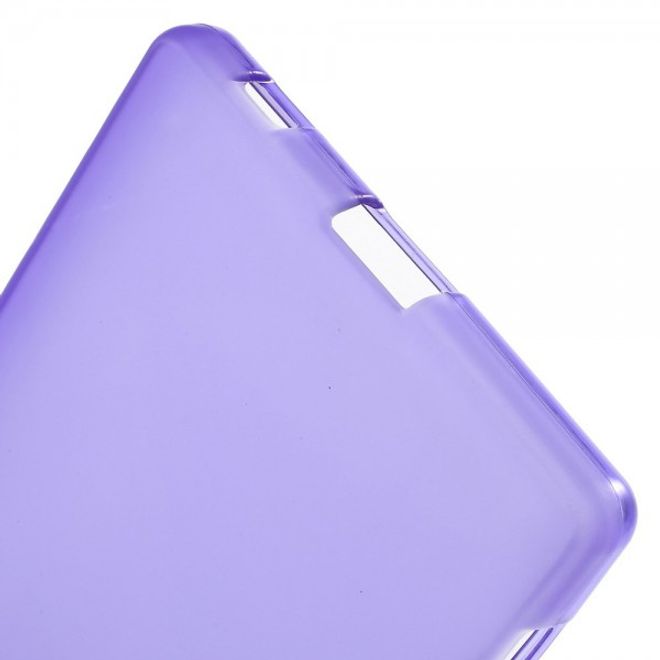 Sony Xperia Z5/Z5 Dual Mattes, elastisches Plastik Case - purpur