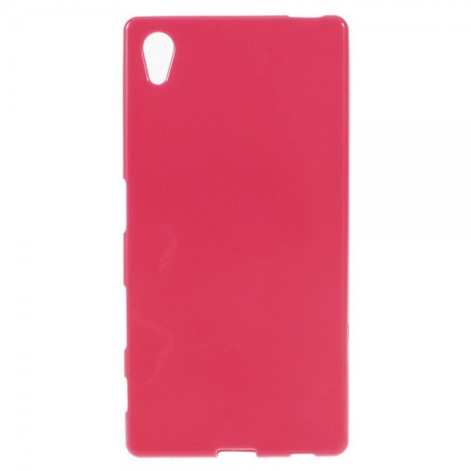 Sony Xperia Z5/Z5 Dual Glänzendes, elastisches Plastik Case - rosa