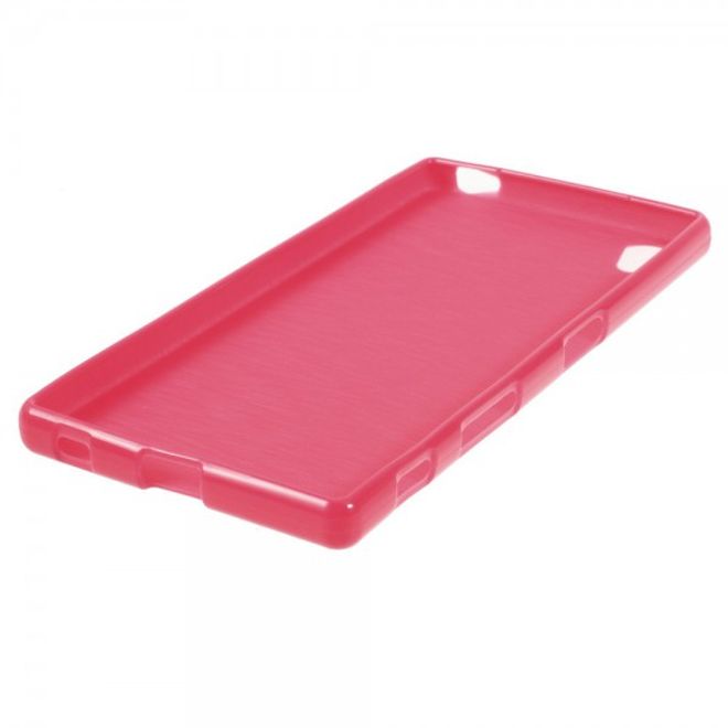 Sony Xperia Z5/Z5 Dual Glänzendes, elastisches Plastik Case - rosa
