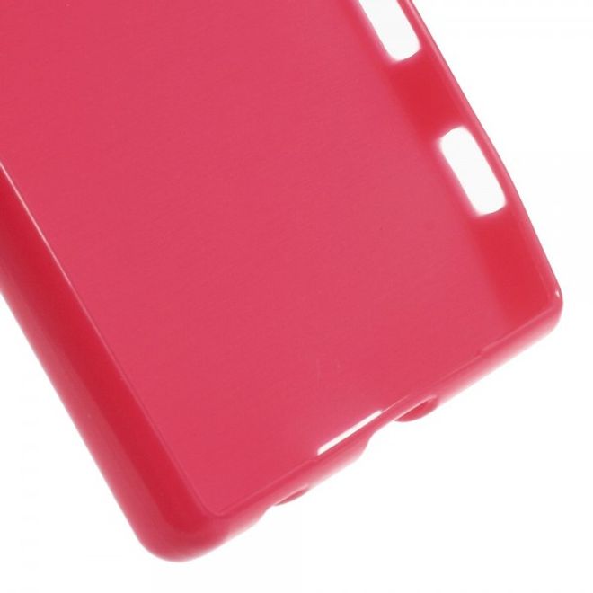 Sony Xperia Z5/Z5 Dual Glänzendes, elastisches Plastik Case - rosa