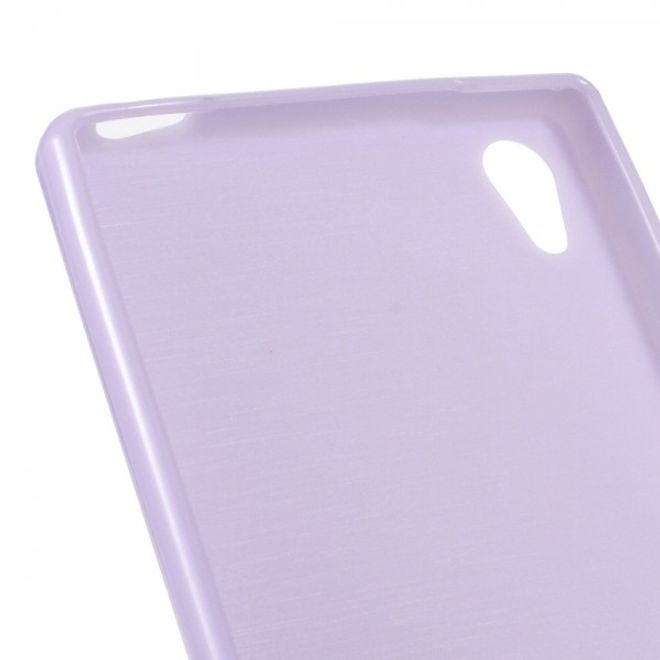 Sony Xperia Z5/Z5 Dual Glänzendes, elastisches Plastik Case - purpur
