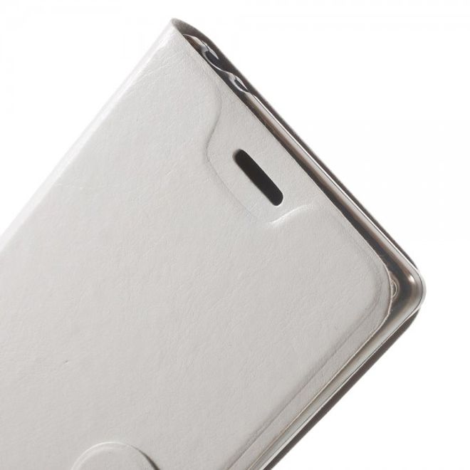 Sony Xperia Z5 Premium/Dual Crazy Horse Leder Case mit Kreditkartenslots - weiss