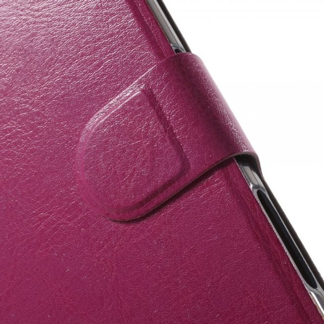 Sony Xperia Z5 Premium/Dual Crazy Horse Leder Case mit Kreditkartenslots - rosa