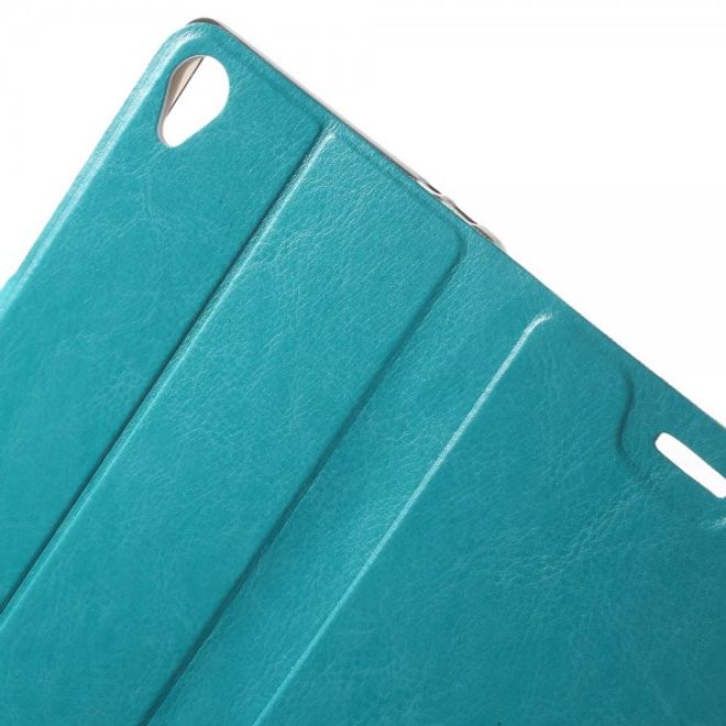 Sony Xperia Z5 Premium/Dual Crazy Horse Leder Case mit Kreditkartenslots - blau