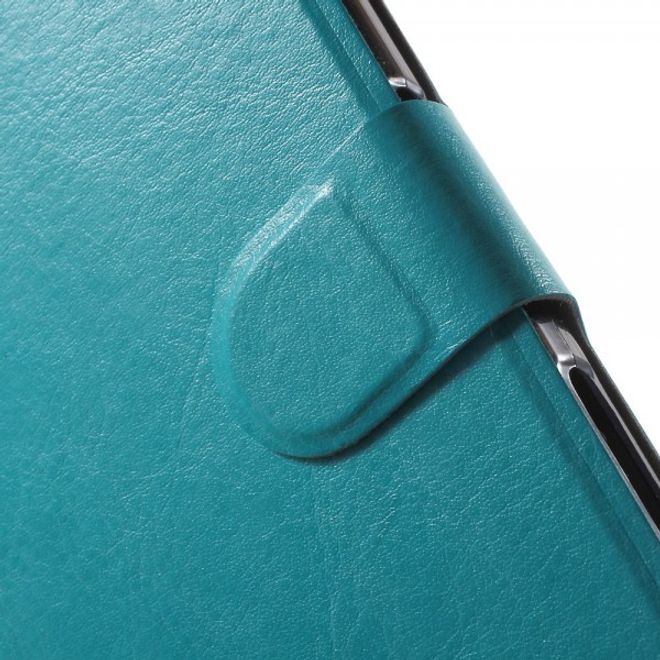 Sony Xperia Z5 Premium/Dual Crazy Horse Leder Case mit Kreditkartenslots - blau