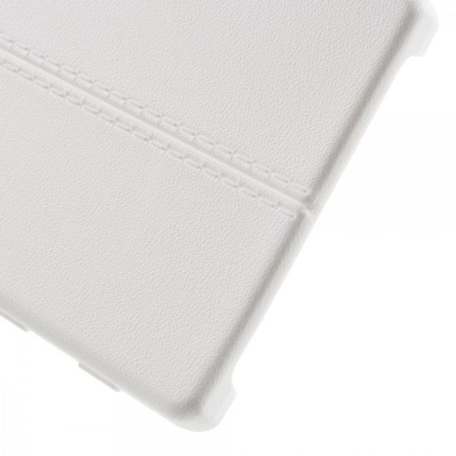 Sony Xperia Z5/Z5 Dual Elastisches Plastik Case mit Doppellinie - weiss