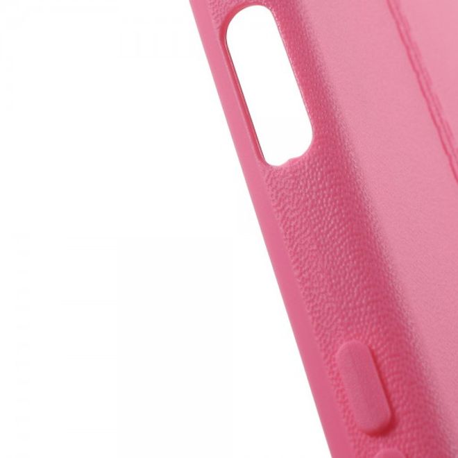 Sony Xperia Z5/Z5 Dual Elastisches Plastik Case mit Doppellinie - rosa
