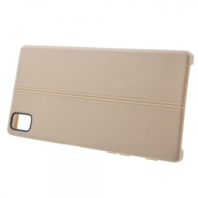 Sony Xperia Z5/Z5 Dual Elastisches Plastik Case mit Doppellinie - gold
