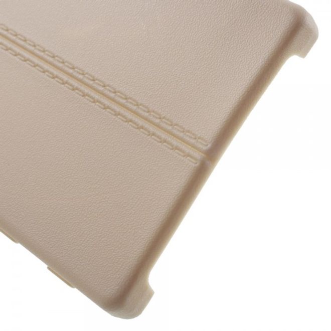 Sony Xperia Z5/Z5 Dual Elastisches Plastik Case mit Doppellinie - gold