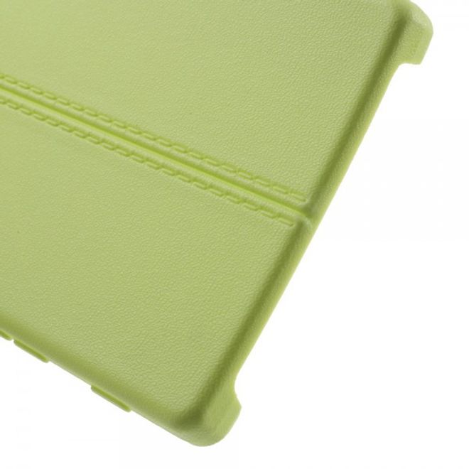 Sony Xperia Z5/Z5 Dual Elastisches Plastik Case mit Doppellinie - grün