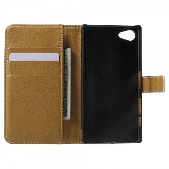 Sony Xperia Z5 Compact Schickes Leder Case mit farbigem Traumfänger