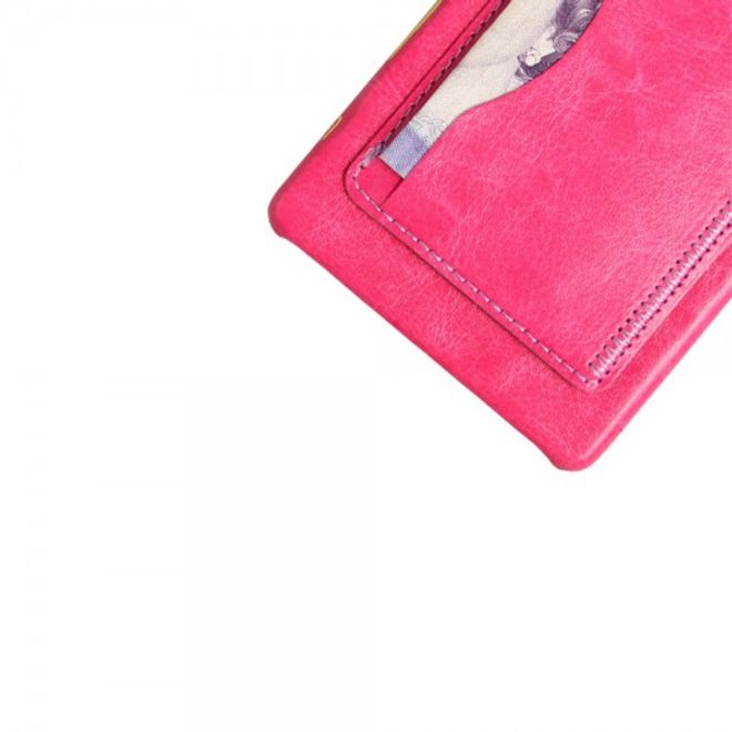 Sony Xperia Z5 Premium/Dual Hart Plastik Case im Retro Look - rosa