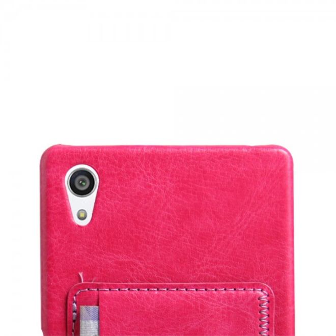 Sony Xperia Z5 Premium/Dual Hart Plastik Case im Retro Look - rosa