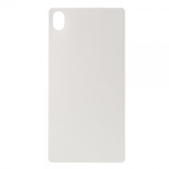 Sony Xperia Z5 Premium/Dual Elastisches Plastik Case mit lederartiger Oberfläche - weiss