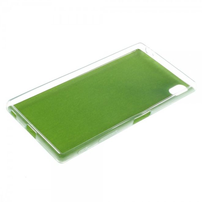 Sony Xperia Z5 Premium/Dual Elastisches Plastik Case mit lederartiger Oberfläche - grün