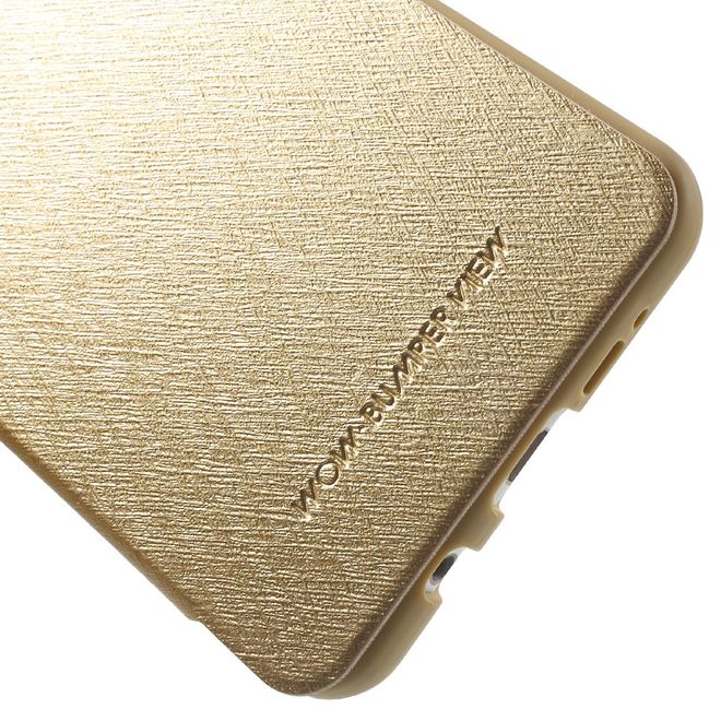 Goospery - Cover für Samsung Galaxy A7 (2016) - Handyhülle aus Plastik - Wow Bumper Series - gold