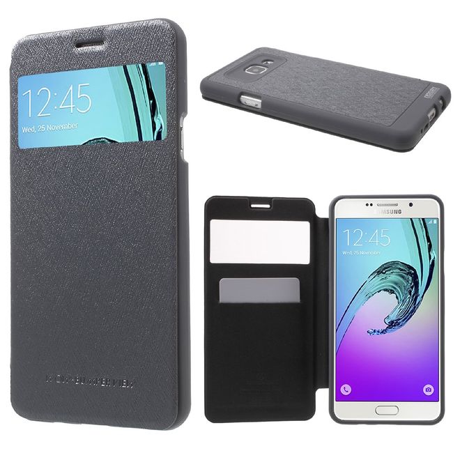 Goospery - Cover für Samsung Galaxy A7 (2016) - Handyhülle aus Plastik - Wow Bumper Series - grau