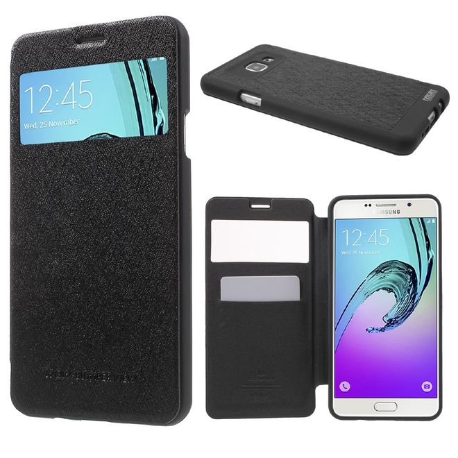 Goospery - Cover für Samsung Galaxy A7 (2016) - Handyhülle aus Plastik - Wow Bumper Series - schwarz