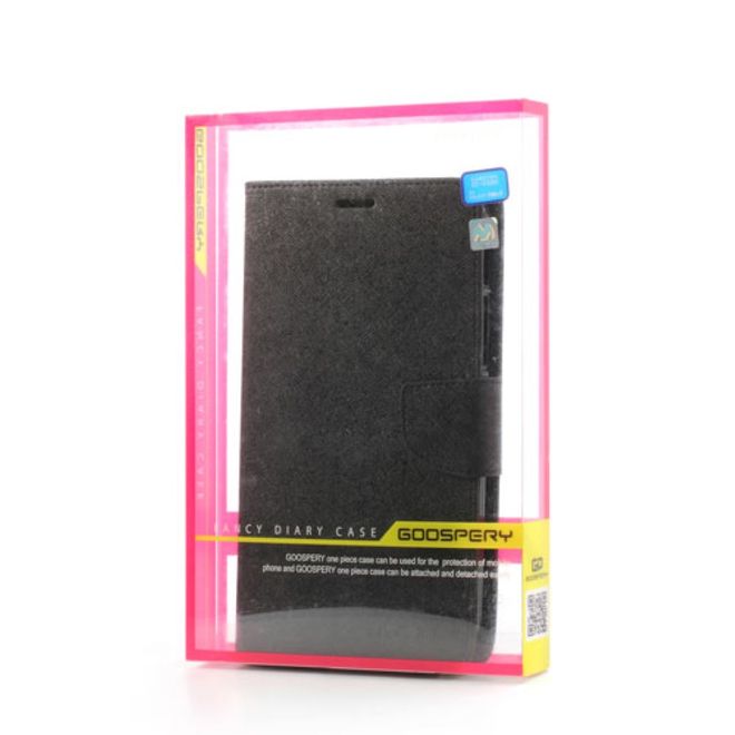 Goospery - Samsung Galaxy Tab 3 7.0 Hülle - Tablet Bookcover - Fancy Diary Series - schwarz