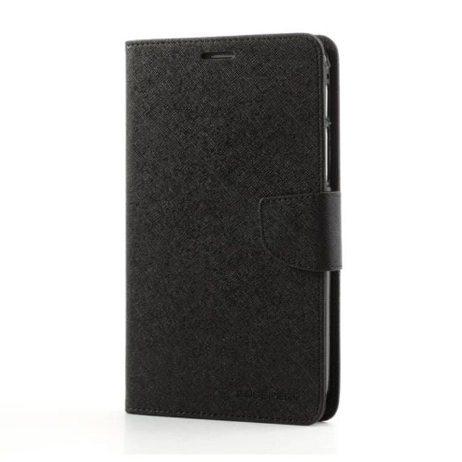 Goospery - Samsung Galaxy Tab 3 7.0 Hülle - Tablet Bookcover - Fancy Diary Series - schwarz