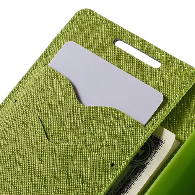 Goospery - Sony Xperia Z5 Compact Hülle - Handy Bookcover - Fancy Diary Series - navy/lime