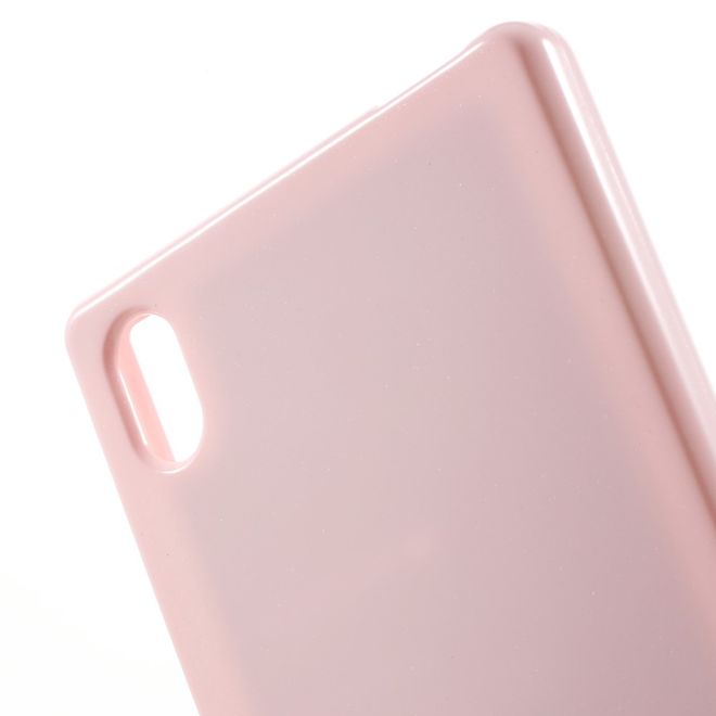 Goospery - Sony Xperia Z5/Z5 Dual Handy Hülle - TPU Soft Case - Pearl Jelly Series - rosa