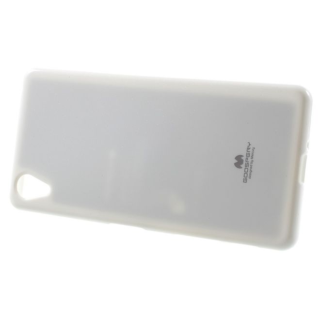 Goospery - Sony Xperia X Performance Handy Hülle - TPU Soft Case - Pearl Jelly Series - weiss