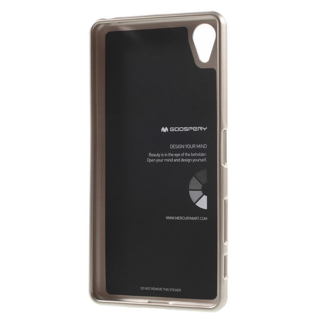 Goospery - Sony Xperia X Performance Handy Hülle - TPU Soft Case - Pearl Jelly Series - gold
