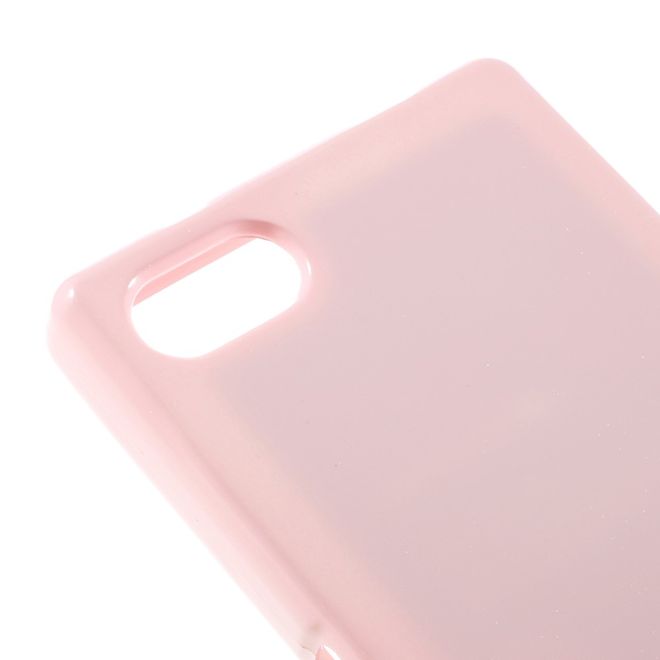 Goospery - Sony Xperia Z5 Compact Handy Hülle - TPU Soft Case - Pearl Jelly Series - rosa