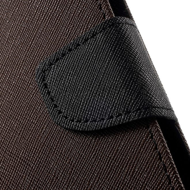 Goospery - Sony Xperia XZ/XZs Hülle - Handy Bookcover - Fancy Diary Series - braun/schwarz