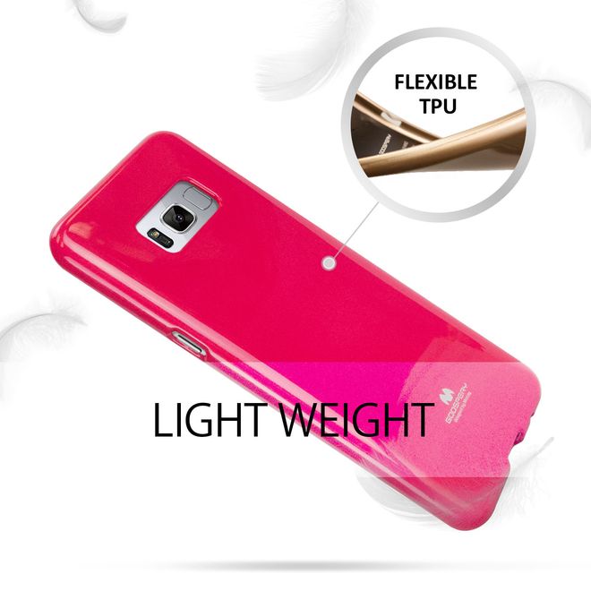 Goospery - Samsung Galaxy S8 Plus Handy Hülle - TPU Soft Case - Pearl Jelly Series - pink