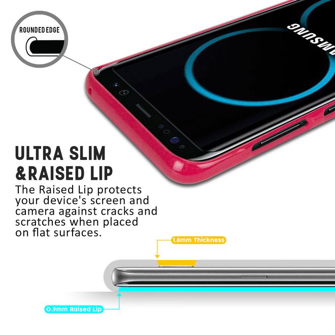 Goospery - Samsung Galaxy S8 Plus Handy Hülle - TPU Soft Case - Pearl Jelly Series - pink