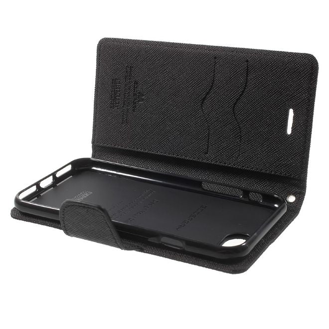 Goospery - Sony Xperia X Performance Hülle - Handy Bookcover - Fancy Diary Series - schwarz