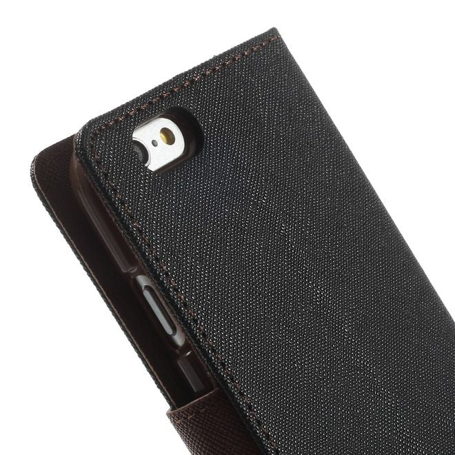 Goospery - Sony Xperia X Performance Hülle - Handy Bookcover - Fancy Diary Series - schwarz/braun