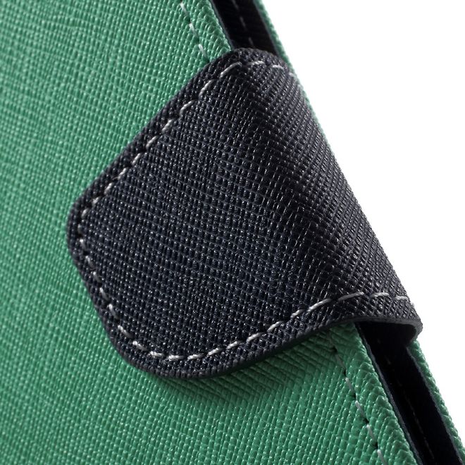 Goospery - Sony Xperia X Performance Hülle - Handy Bookcover - Fancy Diary Series - mint/navy