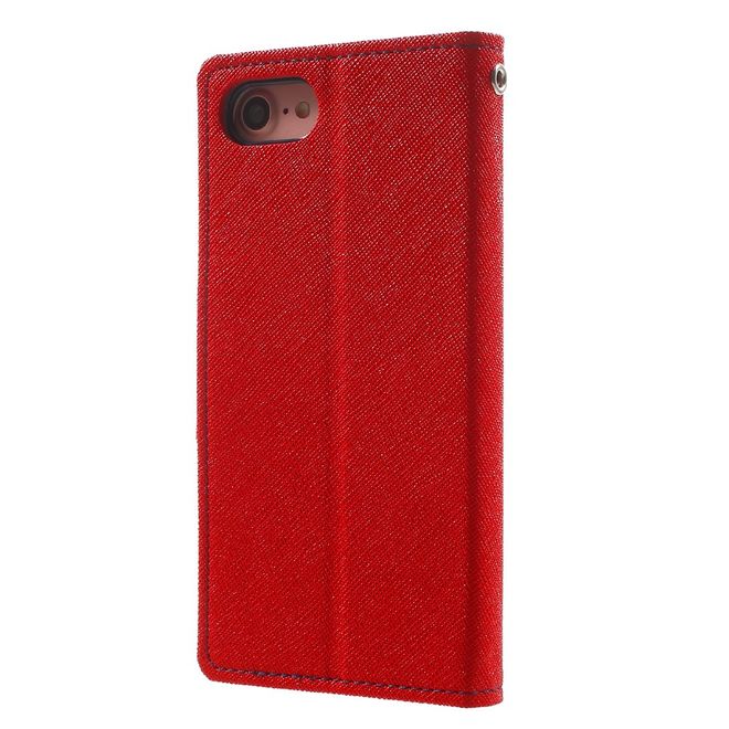 Goospery - Sony Xperia X Performance Hülle - Handy Bookcover - Fancy Diary Series - rot/navy