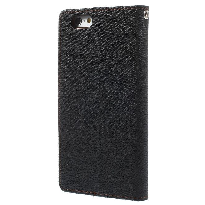 Goospery - Sony Xperia XA Hülle - Handy Bookcover - Fancy Diary Series - schwarz/braun