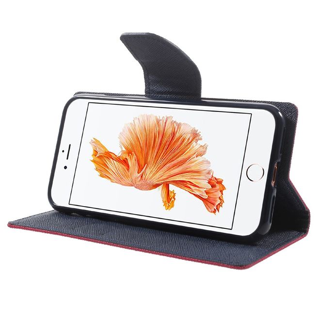 Goospery - Sony Xperia XA Hülle - Handy Bookcover - Fancy Diary Series - pink/navy