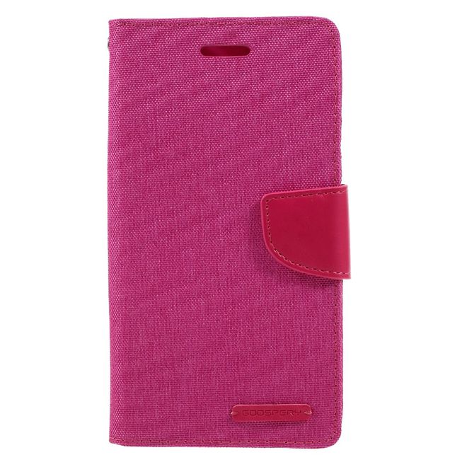 Goospery - Asus Zenfone 3 Hülle - Handy Bookcover - Canvas Diary Series - pink