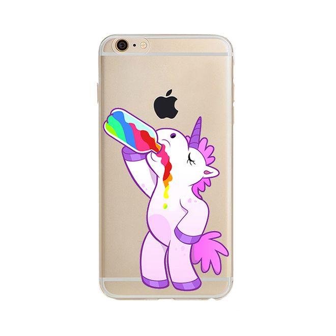 Samsung Galaxy S8 Plus Hülle - Case aus biegsamem Plastik - Einhorn betrinkt sich