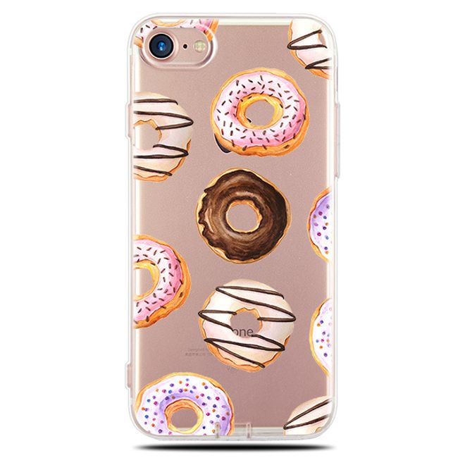 Samsung Galaxy S8 Plus Hülle - Biegsames Plastik Case - Donuts