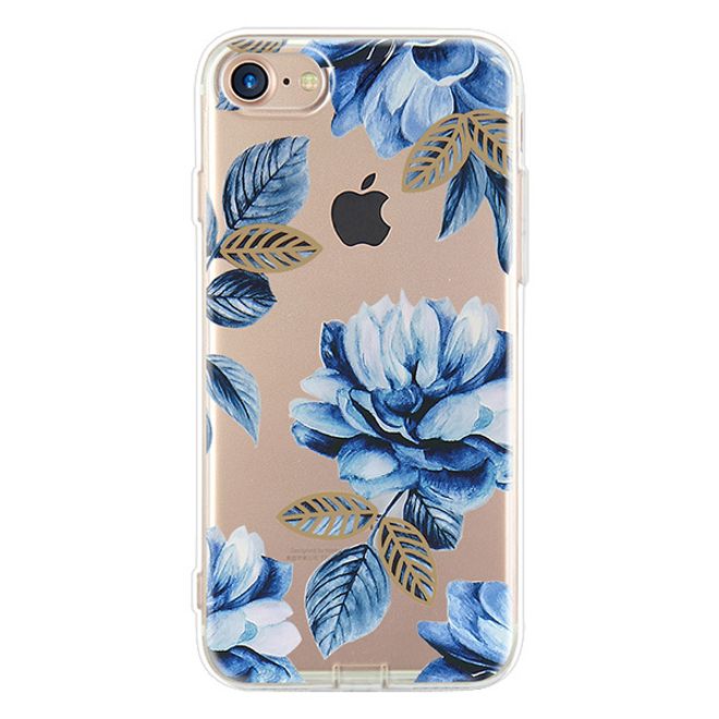 Samsung Galaxy S8 Hülle - Biegsames Plastik Case - Blue Blossoms