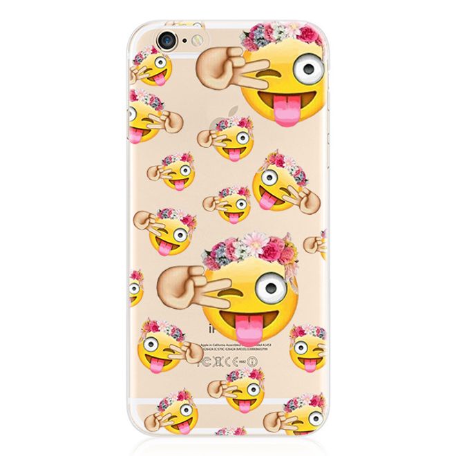 Samsung Galaxy S8 Plus Hülle - Biegsames Plastik Case - Snapchat Zungen-Emoji