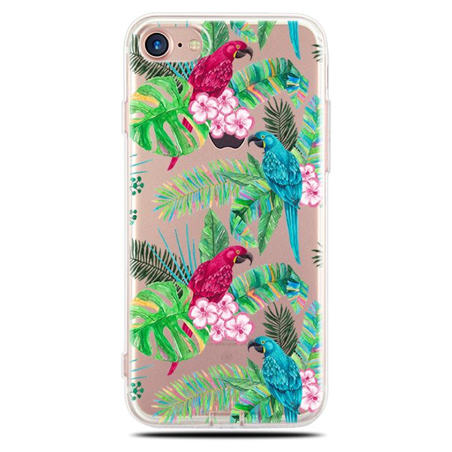 Samsung Galaxy S8 Hülle - Biegsames Plastik Case - Dschungelwelt Ara