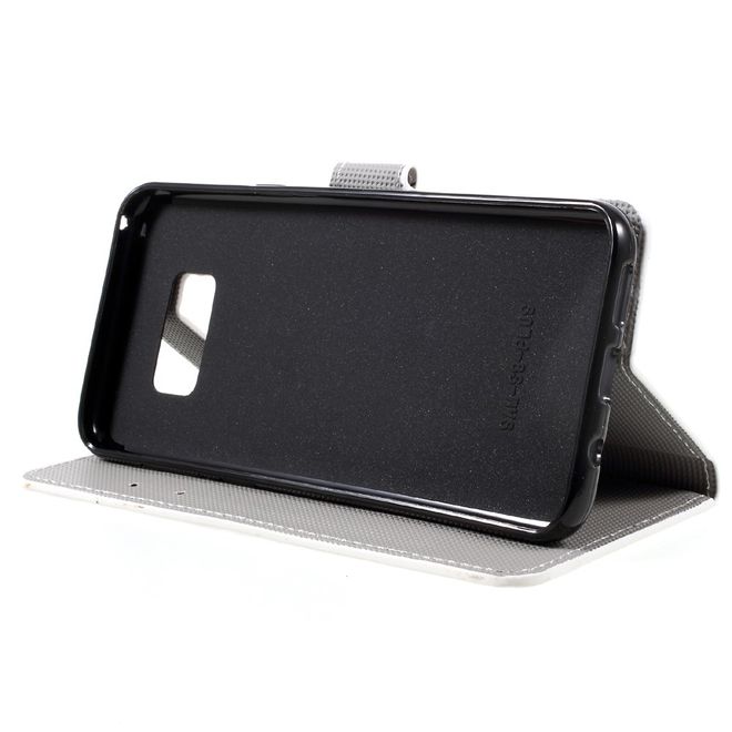 Samsung Galaxy S8 Plus Handy Hülle - Case aus Leder - Lotus Blumen