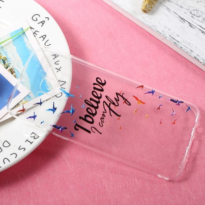 Samsung Galaxy S8 Plus Case - TPU Softcase - Vögel und Schriftzug